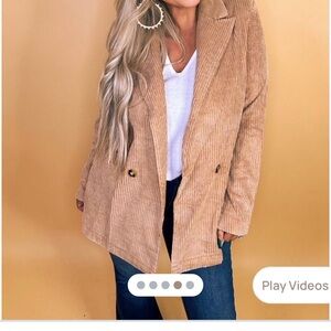 NWT BIBI Corduroy Women's Jacket